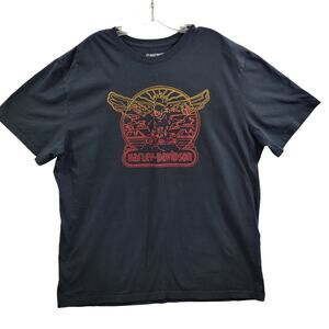 Harley Davidson Men's Black T Shirt Size 2XL 41524-0752